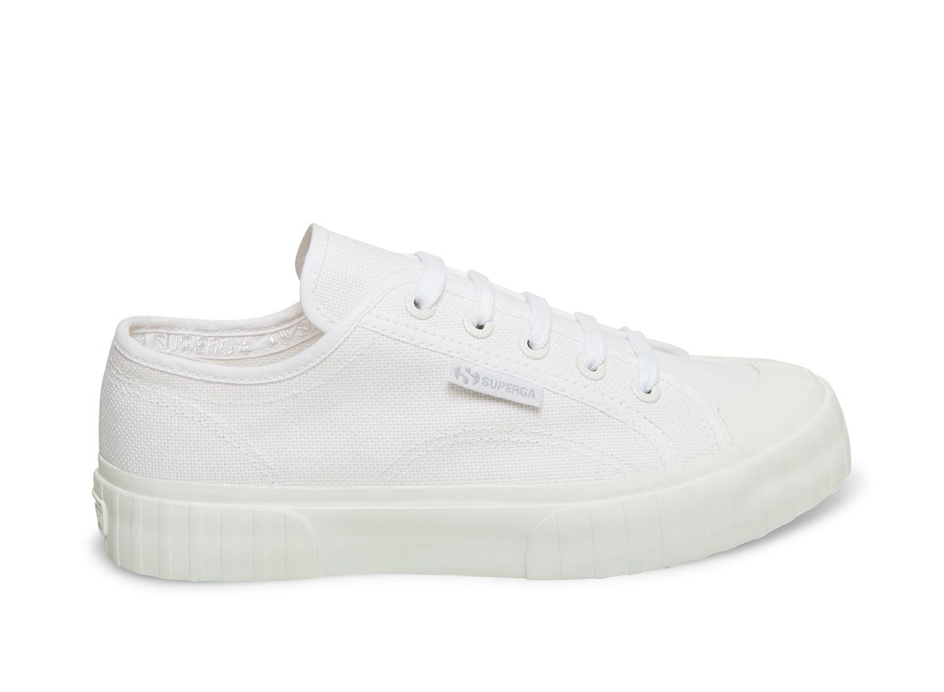 Espadrille Feminino Branco - Superga 2630 Stripe Total - CUYIW-4719